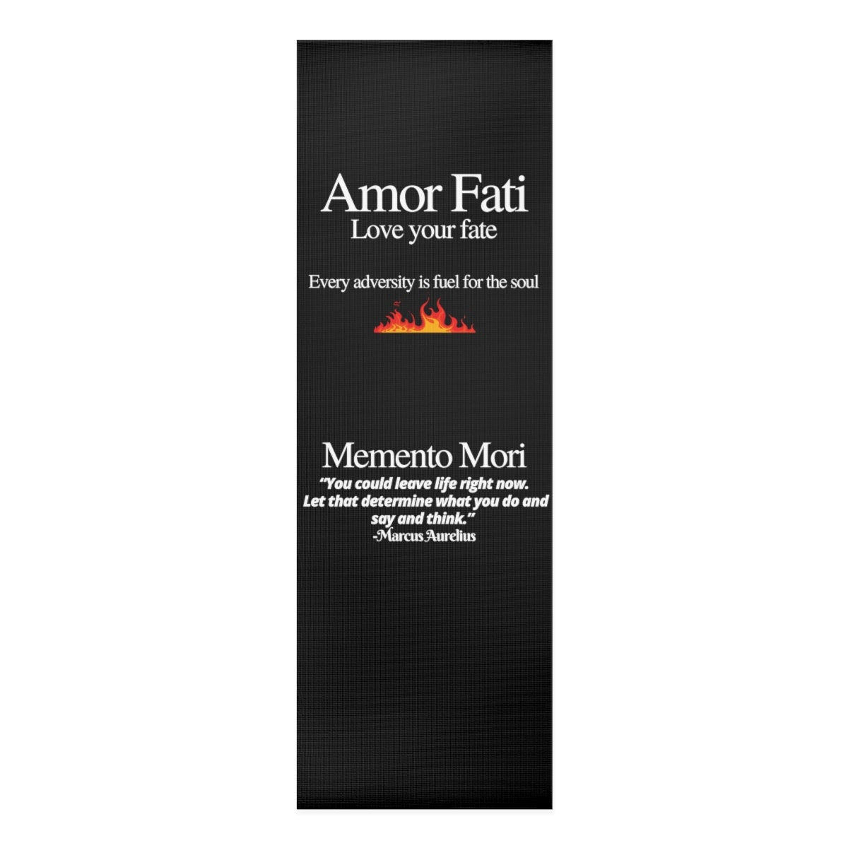 Amor Fati Memento Mori Foam Yoga Mat
