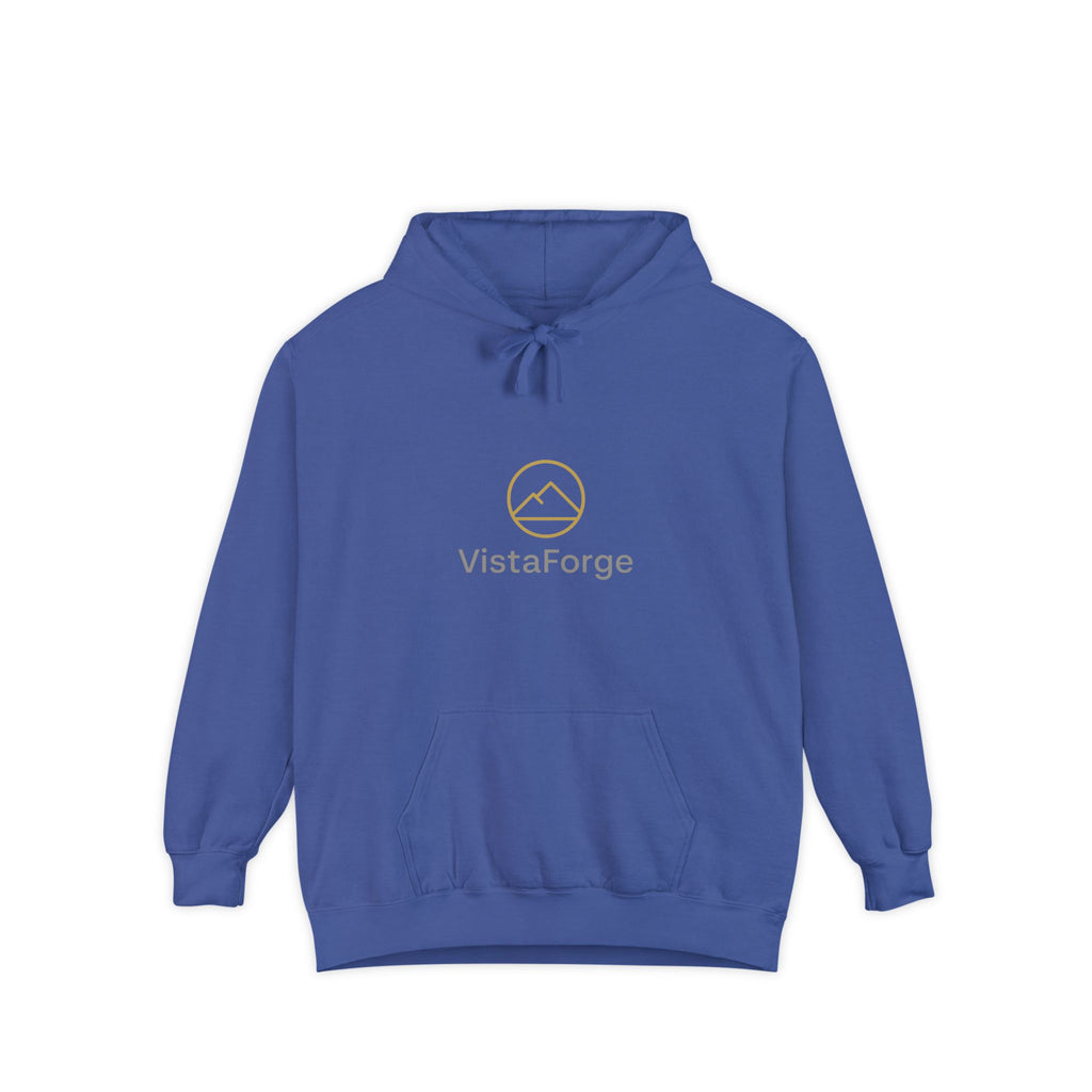 Cozy Mountain Logo Hoodie | Unisex Garment-Dyed Sweatshirt for Adventurers, Outdoor Lovers, Gift for Him/Her, Casual Wear, Autumn Fashion