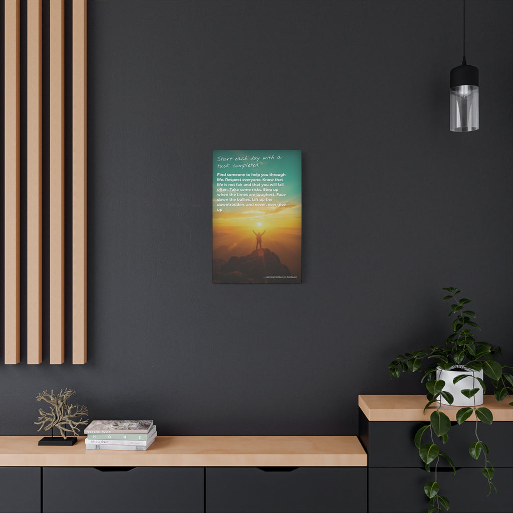 Navy Seal quote,Inspirational Wall Art Canvas Print, Motivational Home Decor, Uplifting Quote, Living Room Art, Gift for Friends