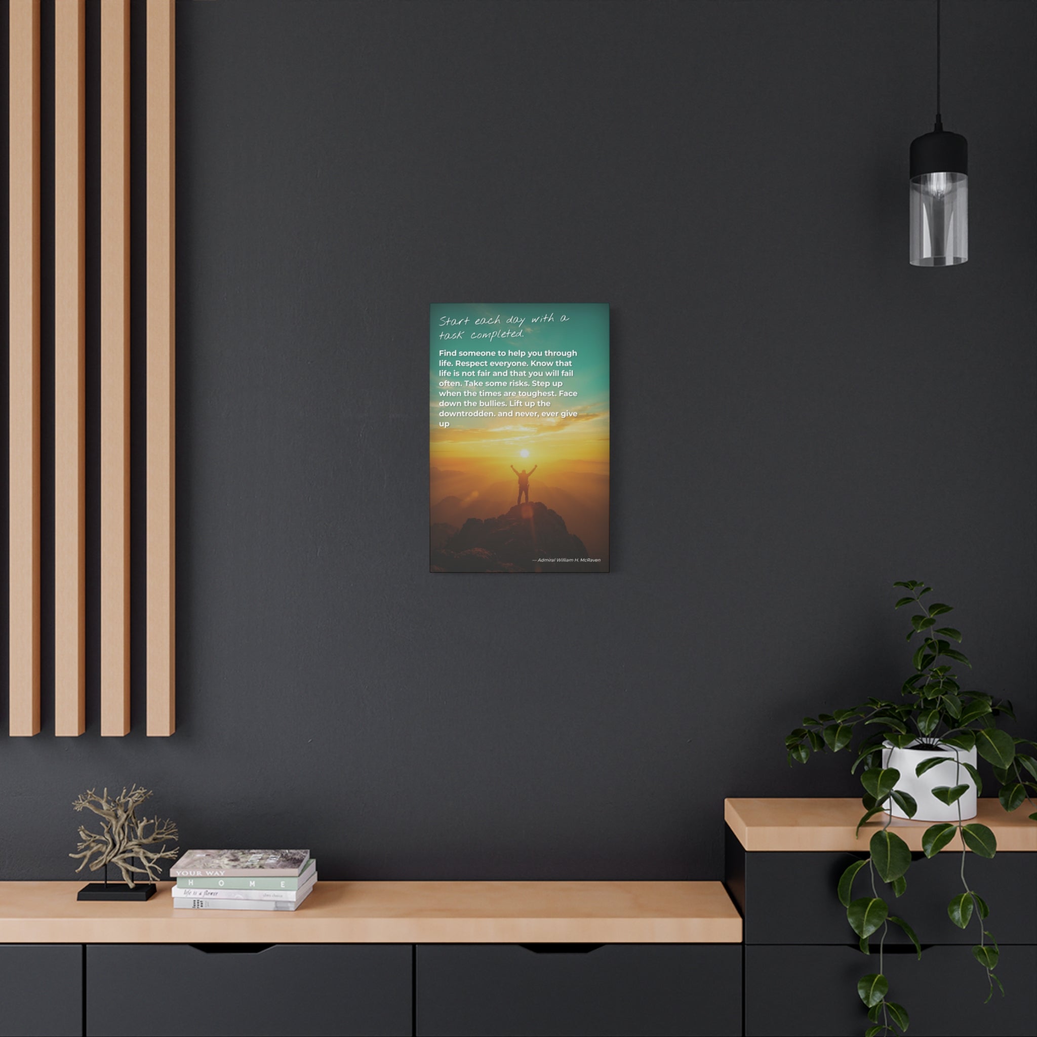 Navy Seal quote,Inspirational Wall Art Canvas Print, Motivational Home Decor, Uplifting Quote, Living Room Art, Gift for Friends