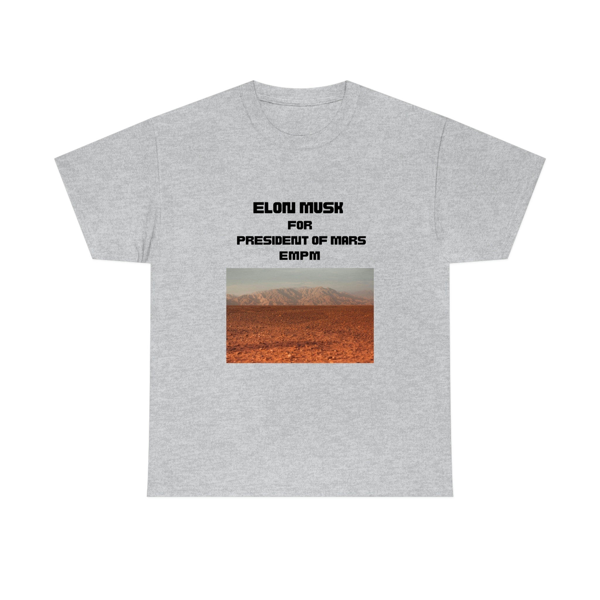 Elon Musk for President of Mars Unisex Heavy Cotton Tee