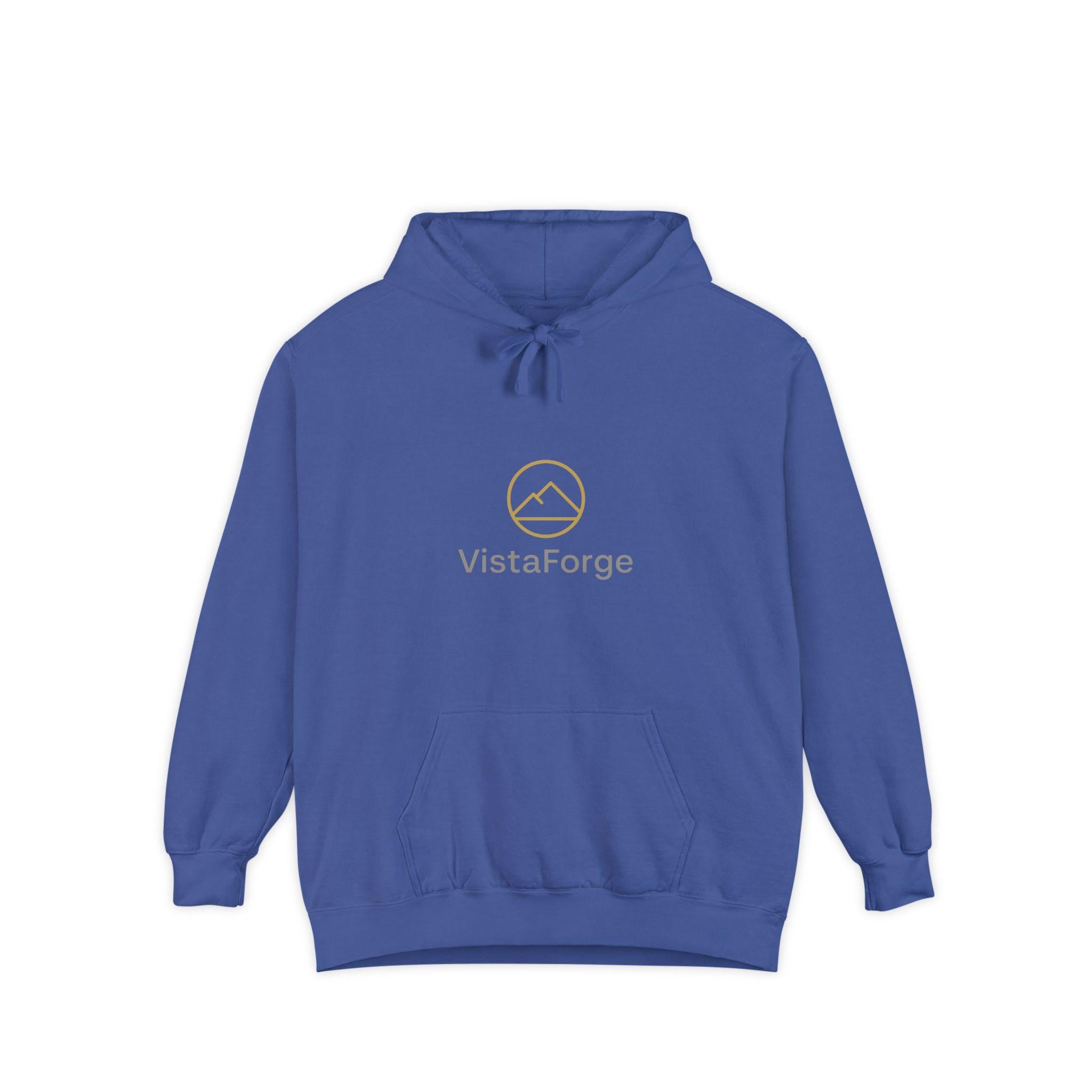 Cozy Mountain Logo Hoodie | Unisex Garment-Dyed Sweatshirt for Adventurers, Outdoor Lovers, Gift for Him/Her, Casual Wear, Autumn Fashion