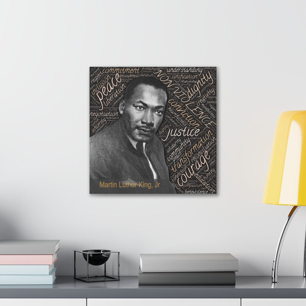 Martin Luther King Jr Canvas Gallery Wrap -inspirational-black civil rights leaders