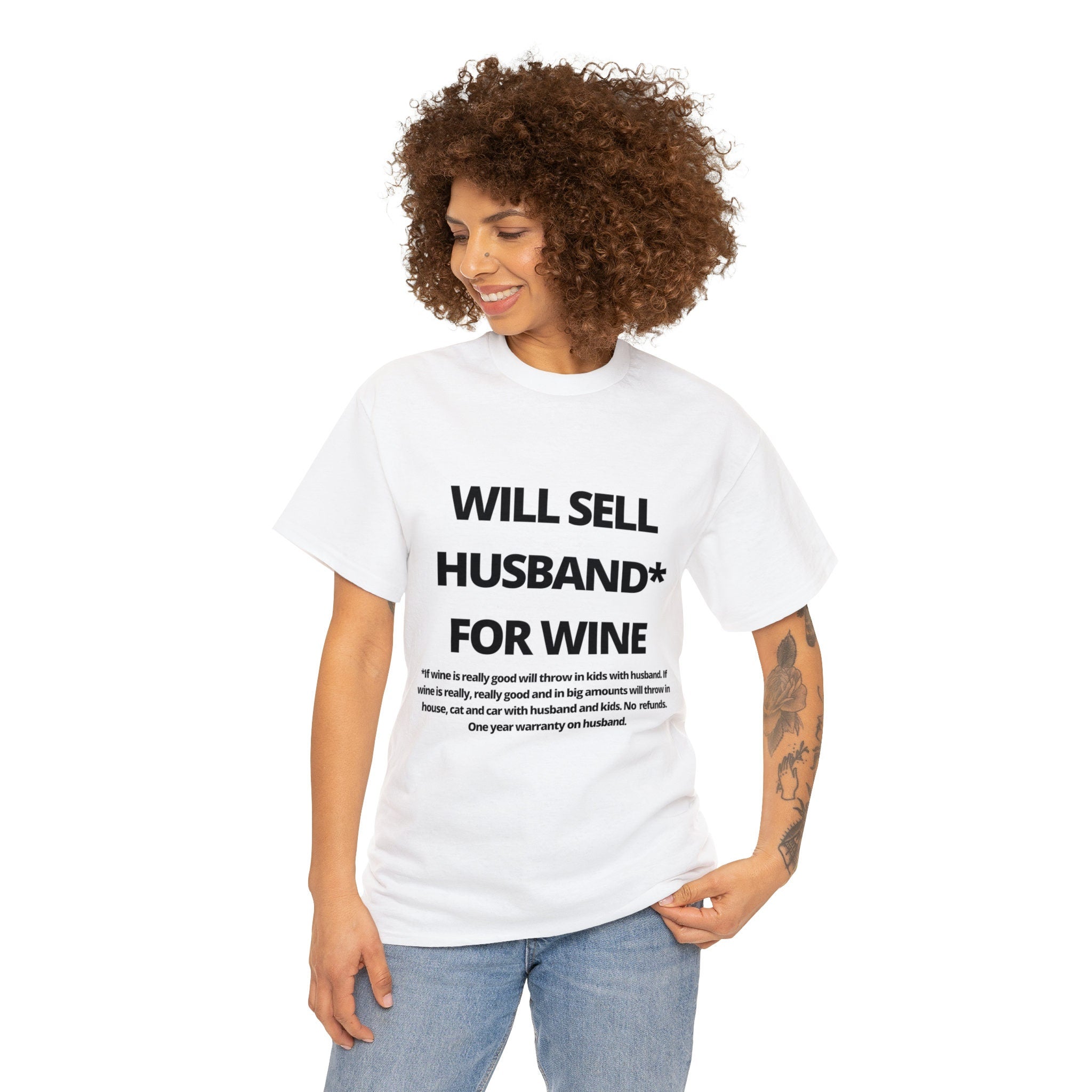 Will Sell Husband For Wine Tshirt