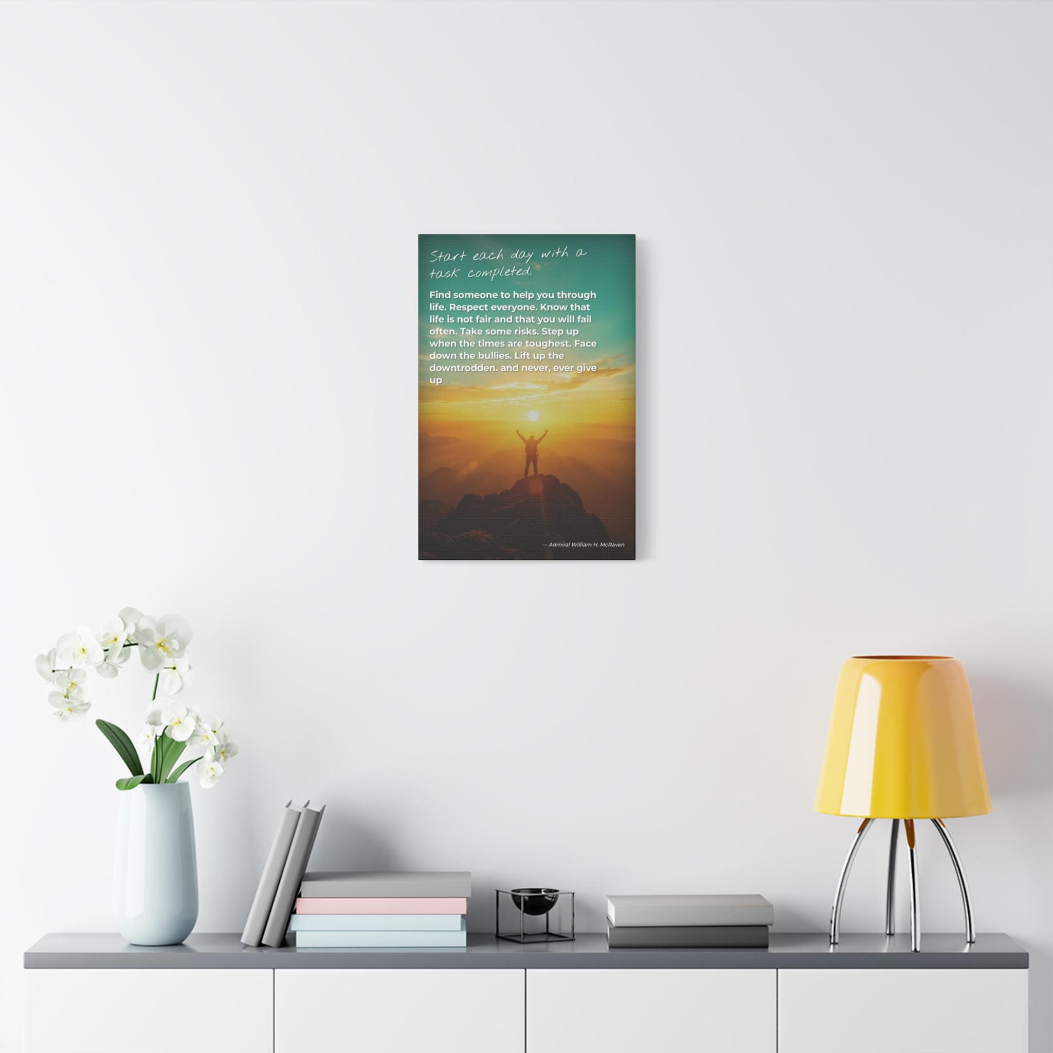 Navy Seal quote,Inspirational Wall Art Canvas Print, Motivational Home Decor, Uplifting Quote, Living Room Art, Gift for Friends