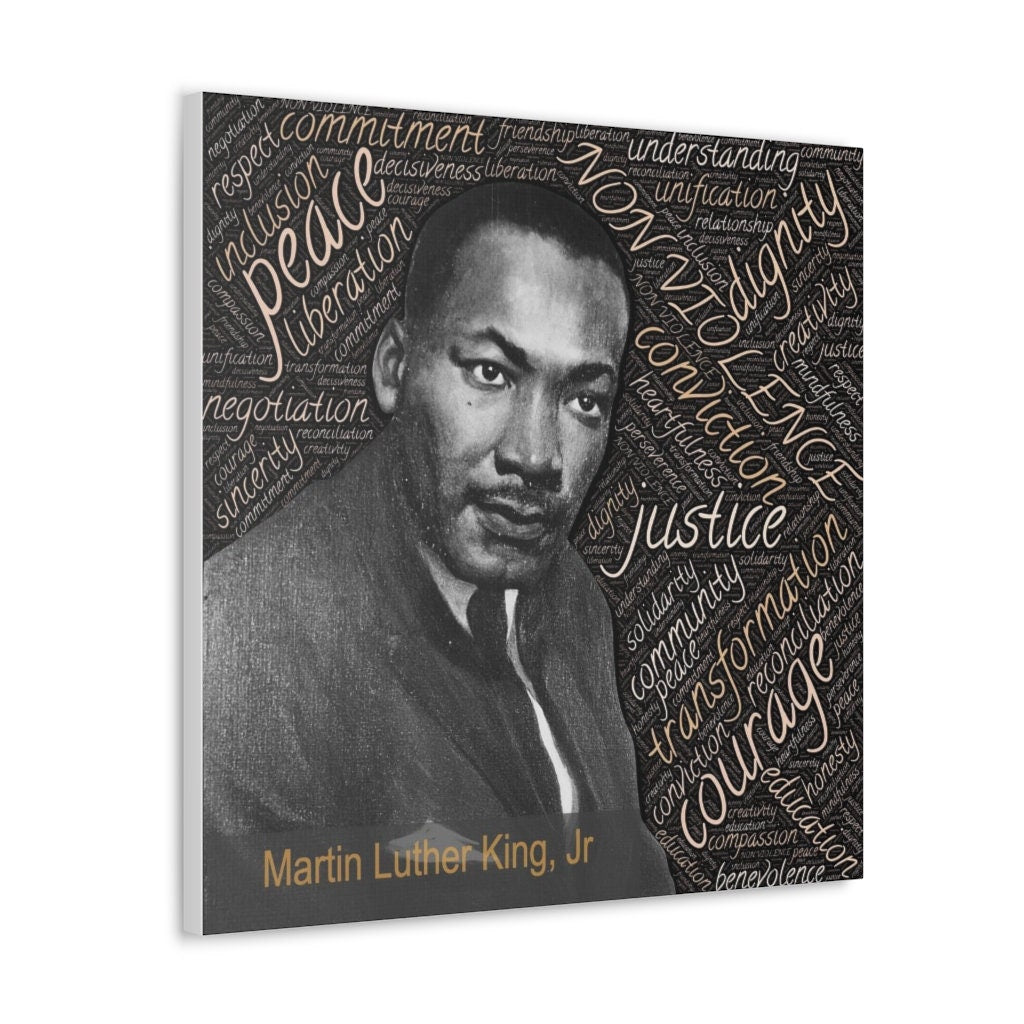 Martin Luther King Jr Canvas Gallery Wrap -inspirational-black civil rights leaders