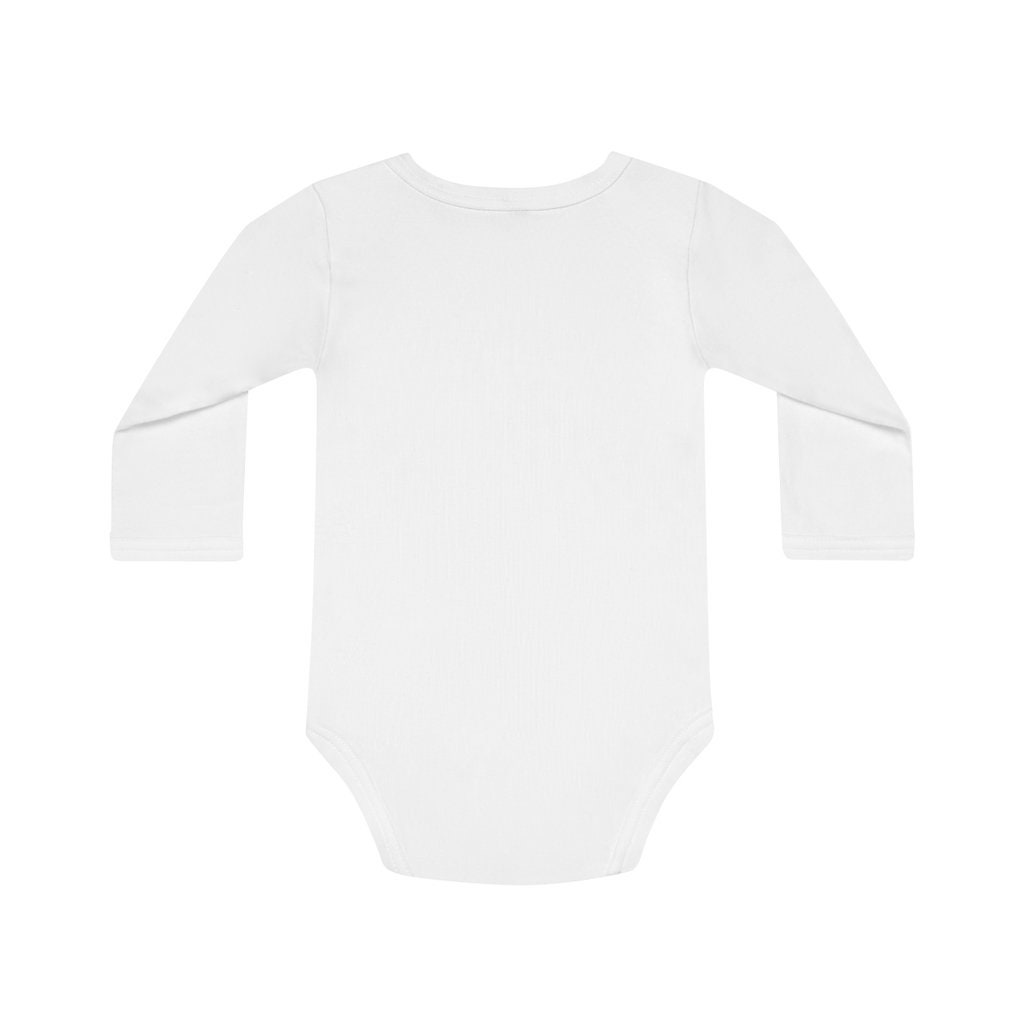 Baby Long-Sleeve Organic Bodysuit - Life is Great! Sunflower image
