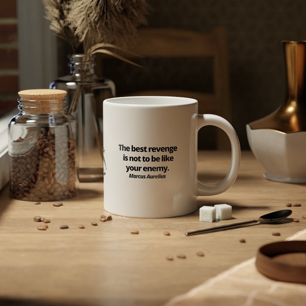 The best revenge is not to be like your enemy - Marcus Aurelius Jumbo Mug, 20oz