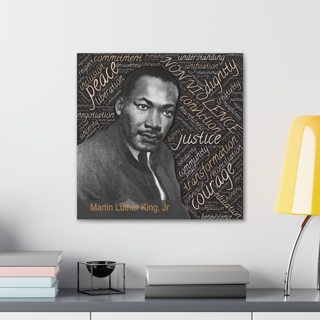 Martin Luther King Jr Canvas Gallery Wrap -inspirational-black civil rights leaders