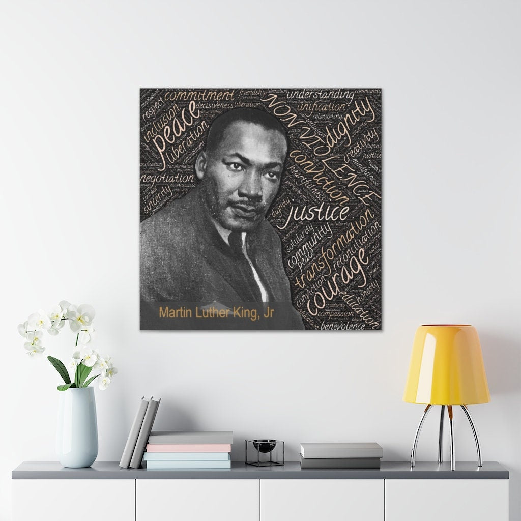 Martin Luther King Jr Canvas Gallery Wrap -inspirational-black civil rights leaders