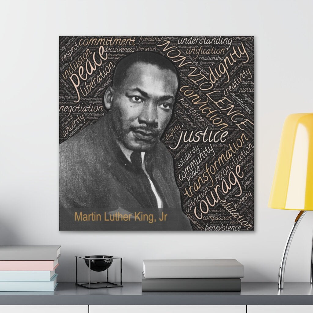 Martin Luther King Jr Canvas Gallery Wrap -inspirational-black civil rights leaders
