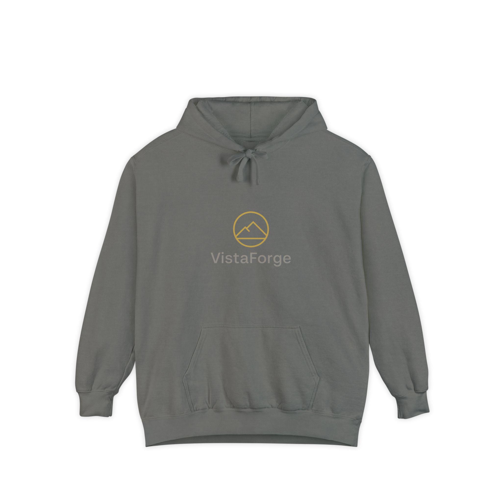 Cozy Mountain Logo Hoodie | Unisex Garment-Dyed Sweatshirt for Adventurers, Outdoor Lovers, Gift for Him/Her, Casual Wear, Autumn Fashion
