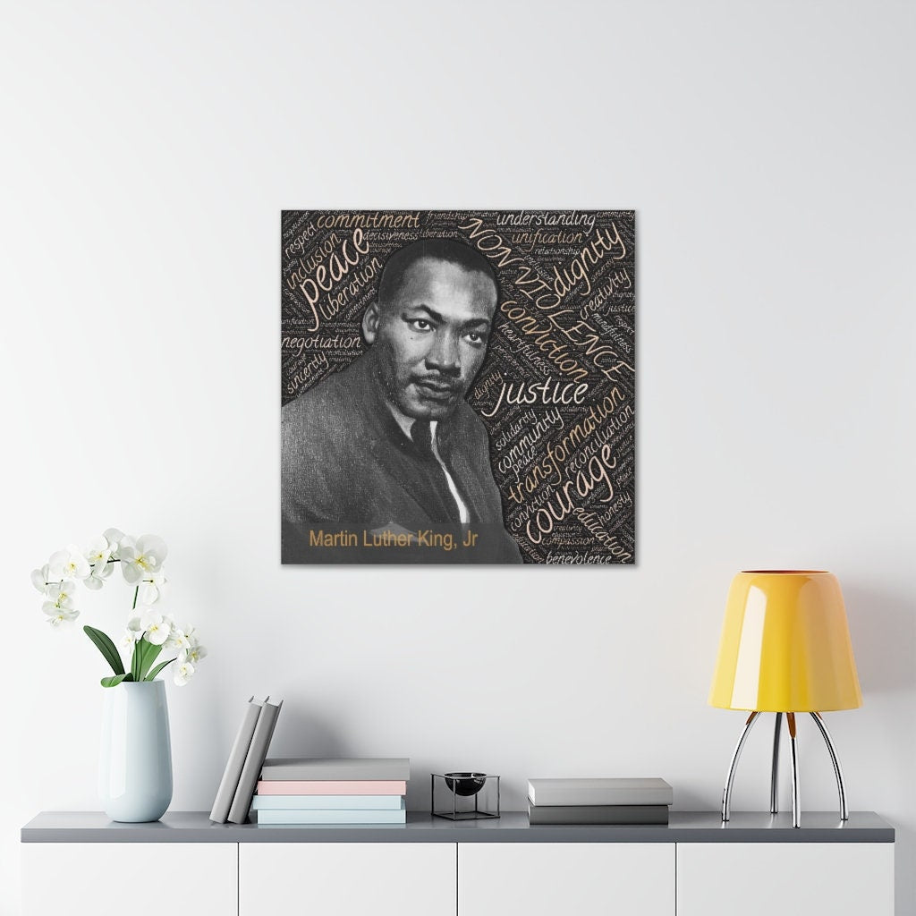 Martin Luther King Jr Canvas Gallery Wrap -inspirational-black civil rights leaders