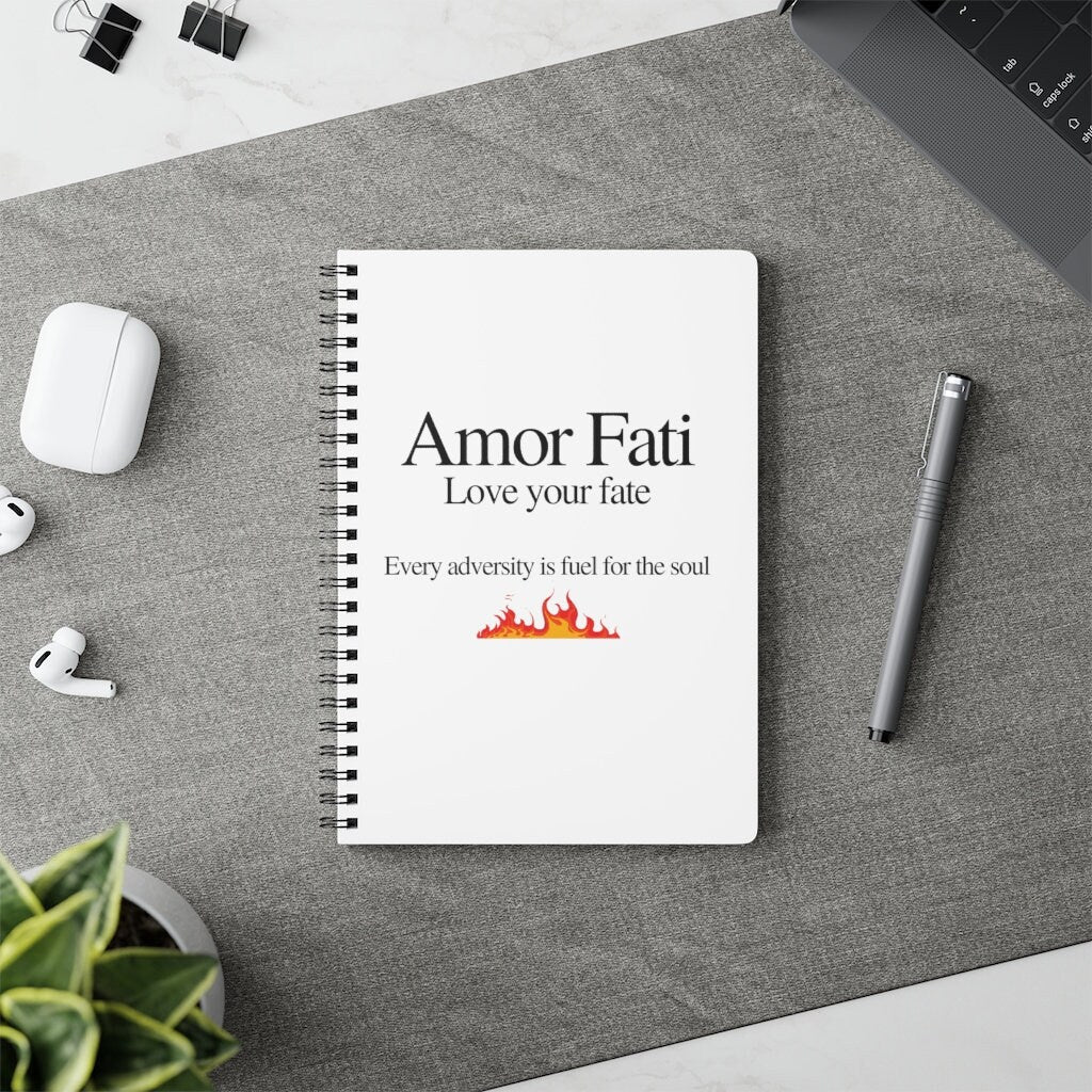 Amor Fati Wire-bound Softcover Notebook, A5