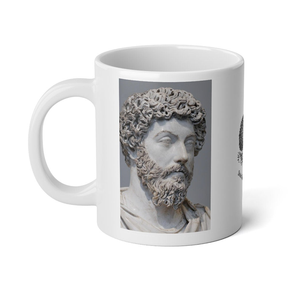 The best revenge is not to be like your enemy - Marcus Aurelius Jumbo Mug, 20oz