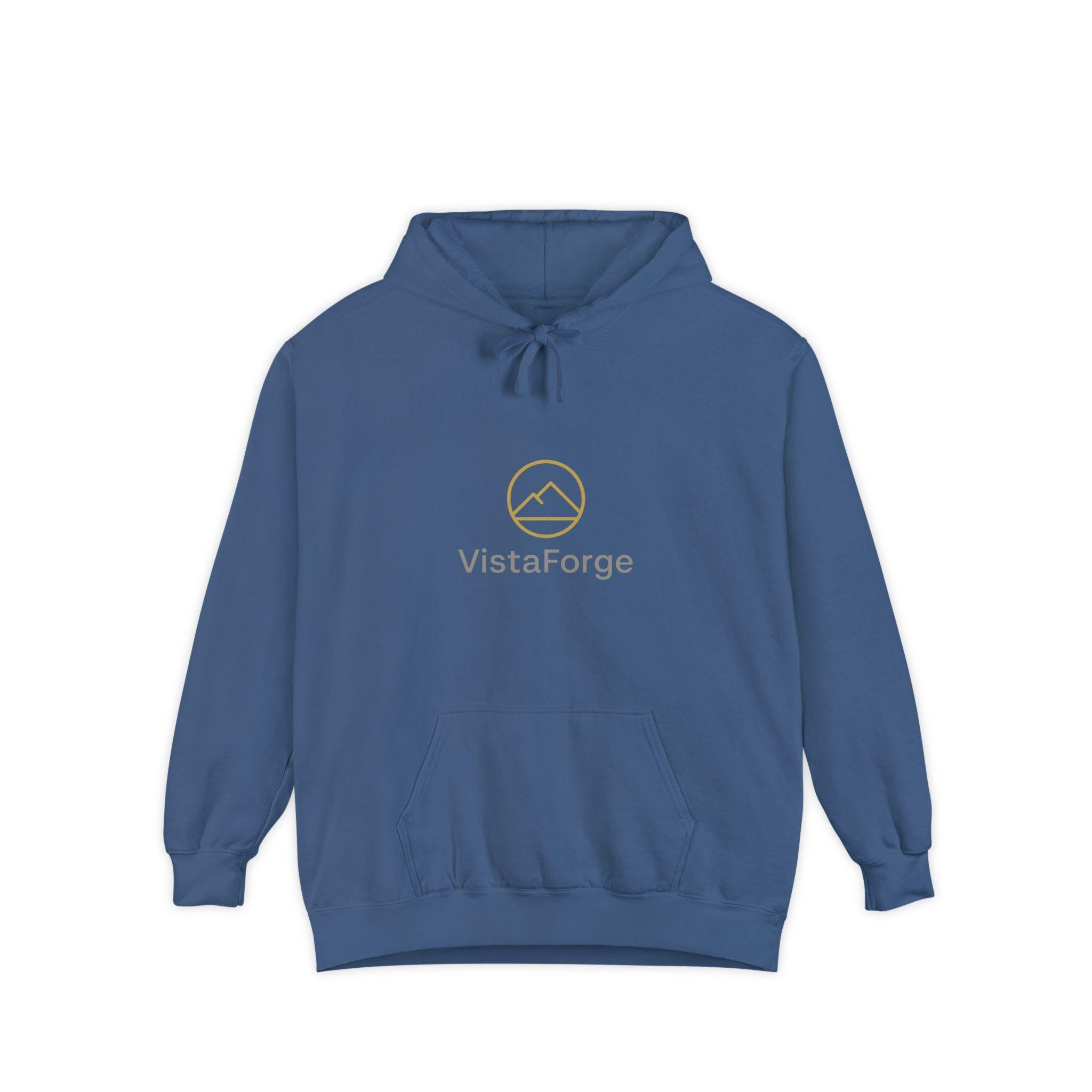 Cozy Mountain Logo Hoodie | Unisex Garment-Dyed Sweatshirt for Adventurers, Outdoor Lovers, Gift for Him/Her, Casual Wear, Autumn Fashion